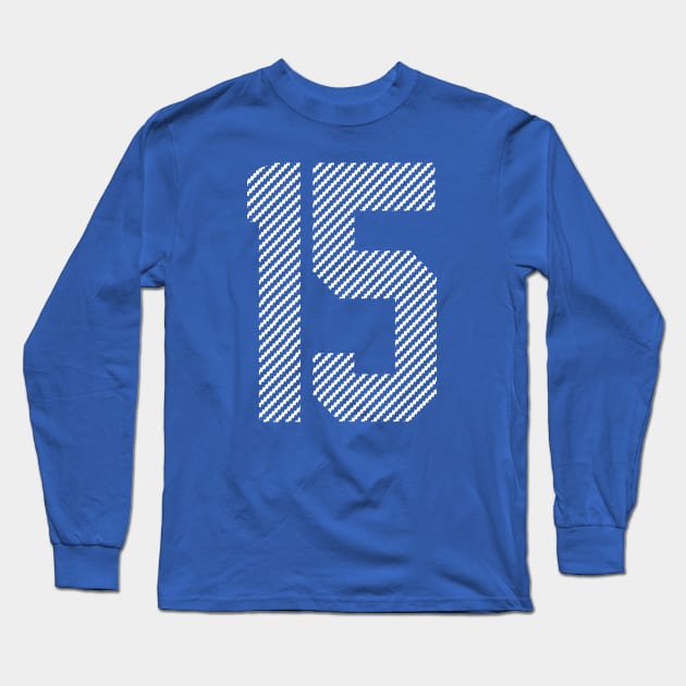 Iconic Number 15 Long Sleeve T-Shirt by Teebevies